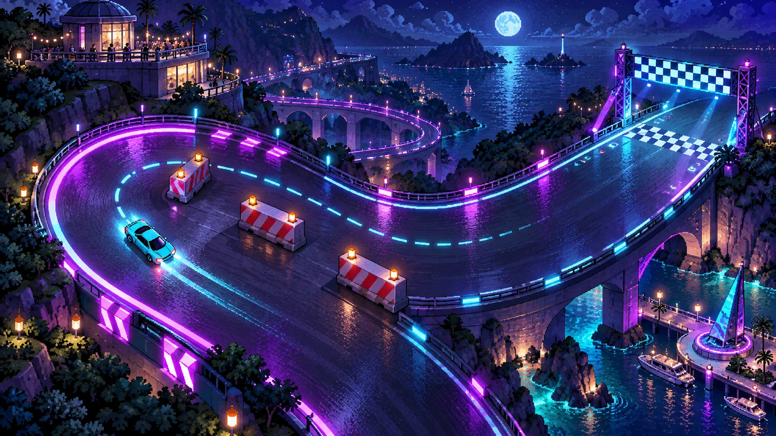 Wizualizacja koncepcji Neon Racer
