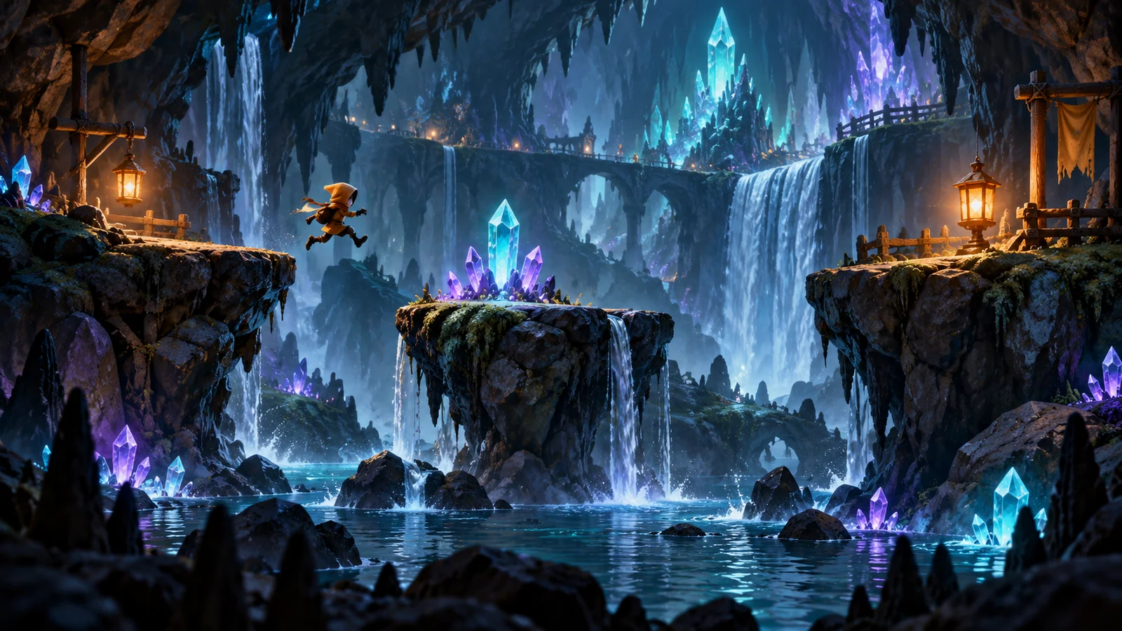 Wizualizacja koncepcji Crystal Caverns